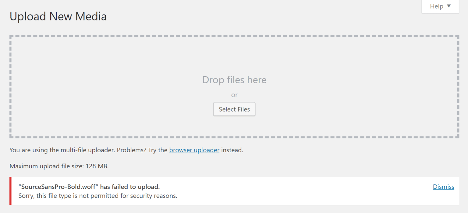 How to Fix “Sorry, This File Type Is Not Permitted for Security Reasons” Error in WordPress
